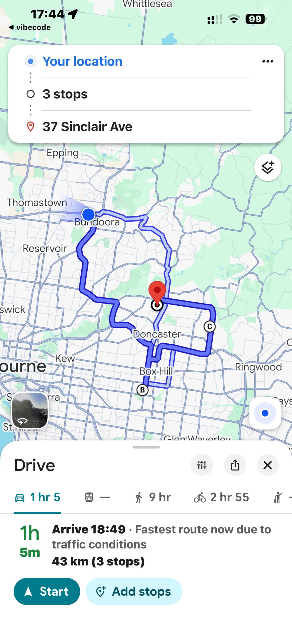 Map Visualisation screenshot